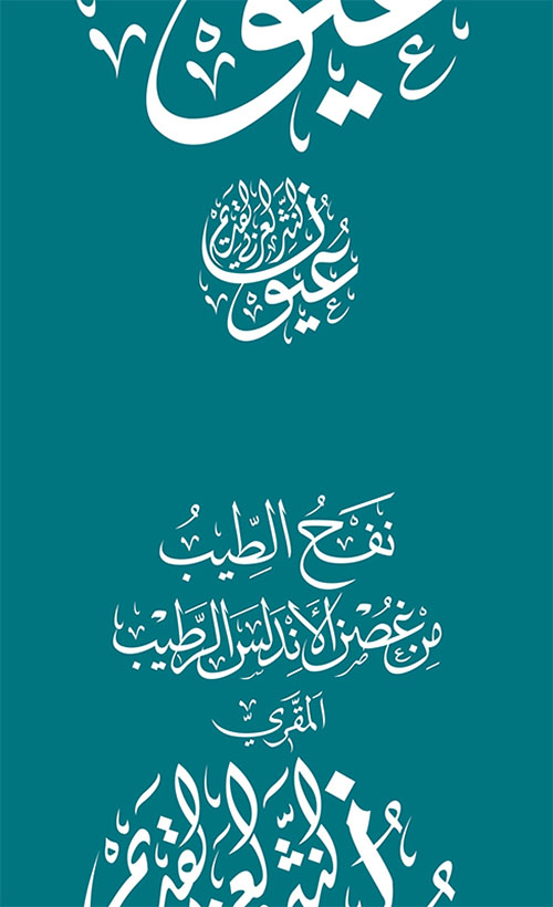 غلاف كتاب نفح الطيب من غصن الأندلس الرطيب